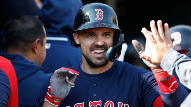 Boston Red Sox outfielder Adam Duvall